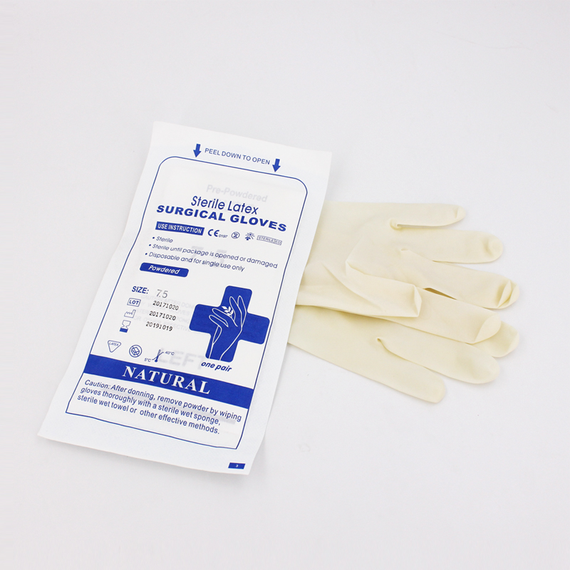 Disposatable Sterile Latex Surgical Gloves